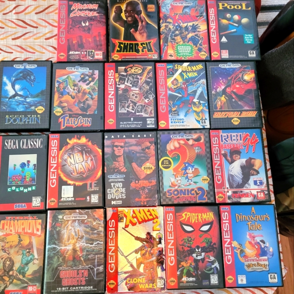 Lot de 21 jeux de sega